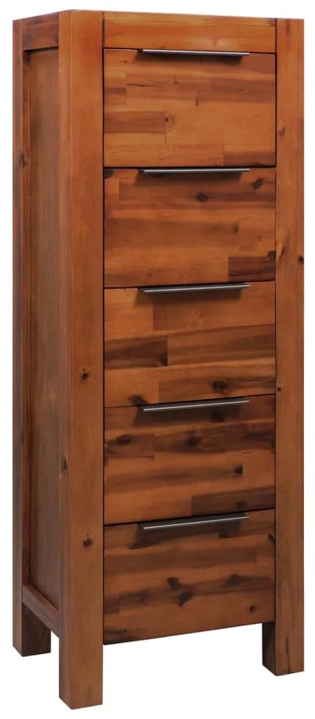 vidaXL Cómoda em madeira de acácia maciça 45x32x115 cm