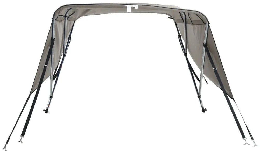 Toldo de 3 arcos Bimini c/ paredes laterais 183x(137-152)x137cm