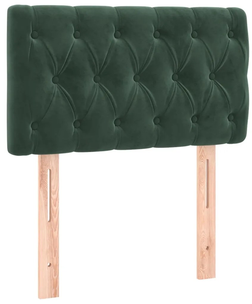 Cabeceira de Cama Paris em Veludo de 80 cm - Verde Escuro - Design Mod