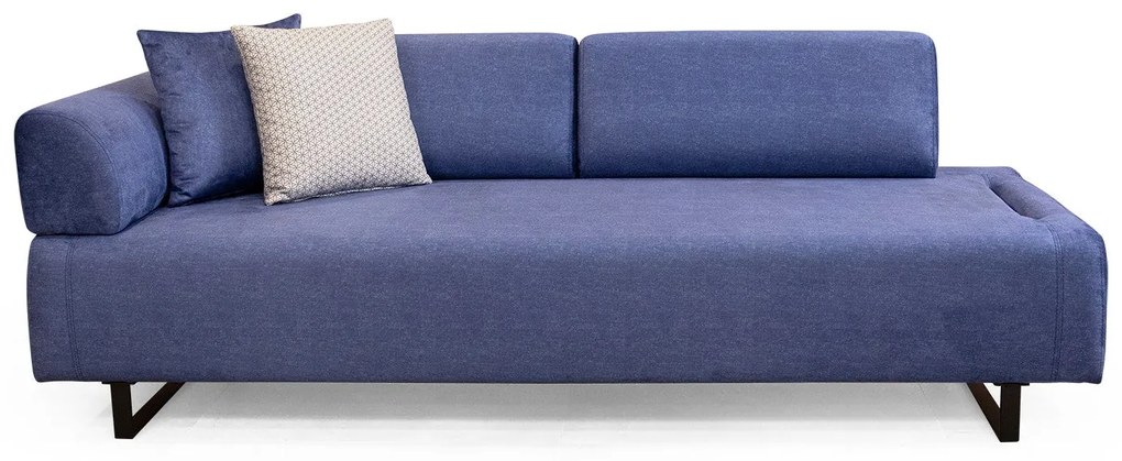 **** Sofá-cama de 3 lugares Infinity – Azul – 220 cm x 90 cm x 80 cm