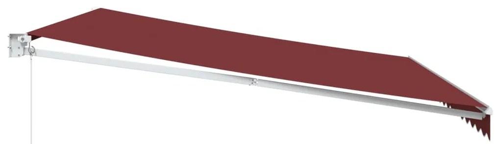 Toldo retrátil manual 450x300 cm bordô