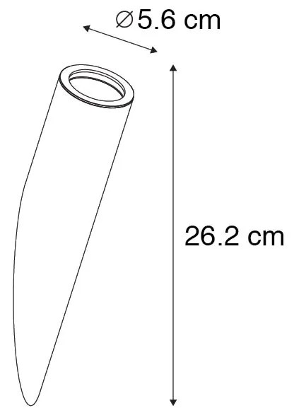 Candeeiro de parede moderno branco - Slam