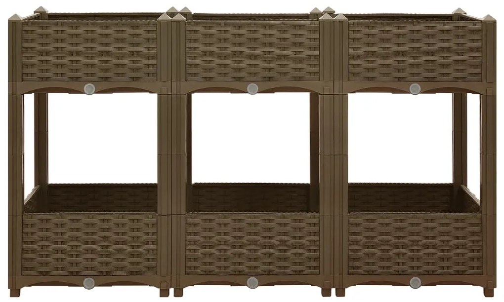 Canteiro elevado 120x40x71 cm polipropileno