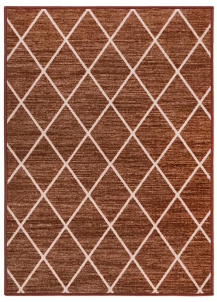 vidaXL Tapete/passadeira 80x150 cm castanho-escuro