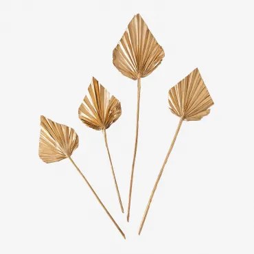 Pack De 4 Ramos Secos Decorativos Bopay Dourado - Sklum