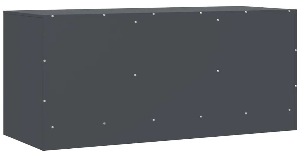 Móvel de TV 99x39x44 cm aço antracite