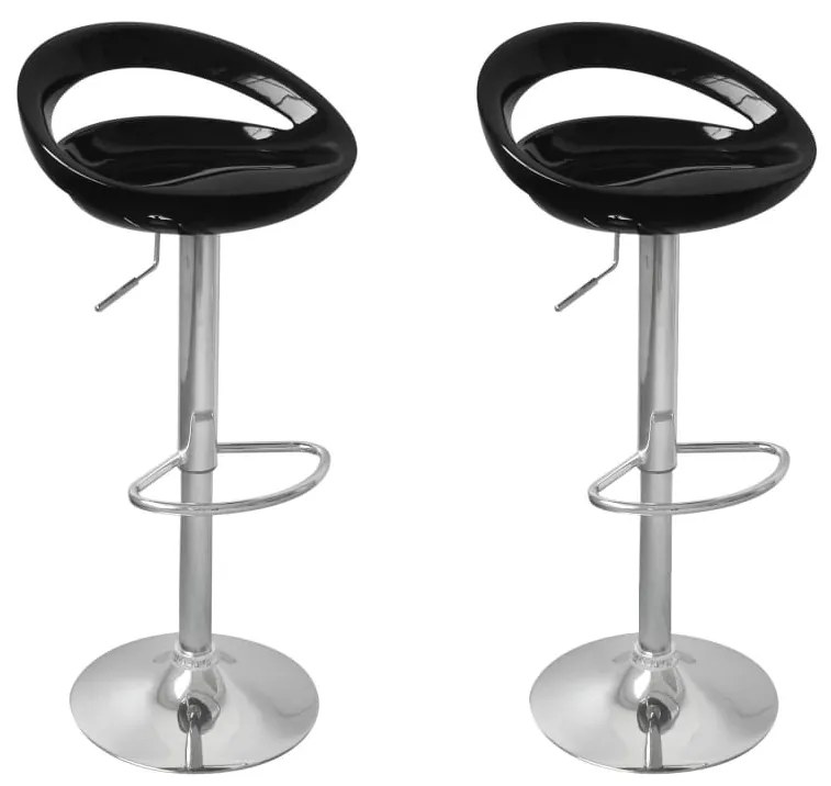Conjunto de bancos de bar Miami preto