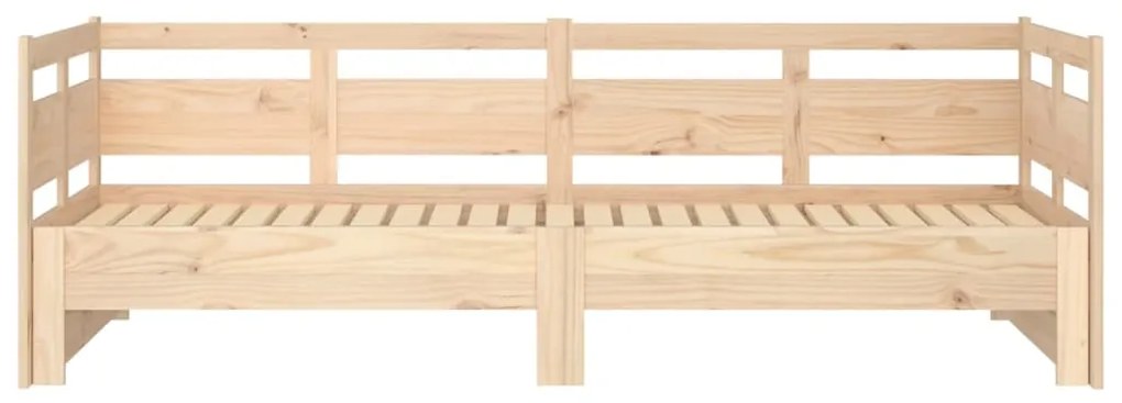 Estrutura sofá-cama de puxar 2x(90x200) cm pinho maciço