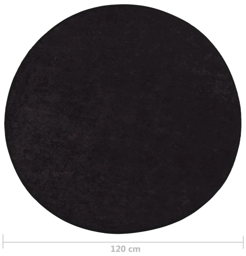 Tapete lavável antiderrapante φ120 cm antracite