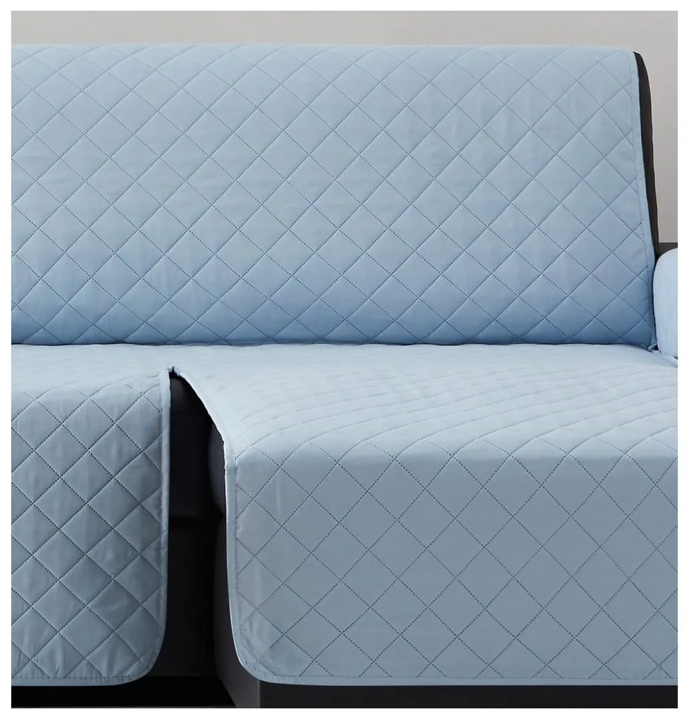 Capa de Sofá Chaise Longue Acolchoada (Cor Pastel)