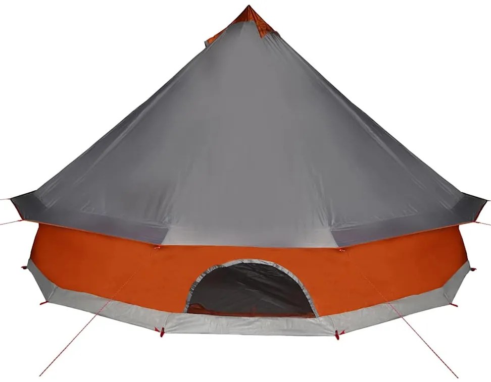 Tenda familiar tipi para 12 pessoas impermeável cinza/laranja