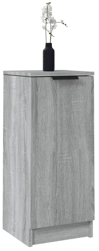 Aparadores 2 pcs 30x30x70 cm madeira processada sonoma cinza