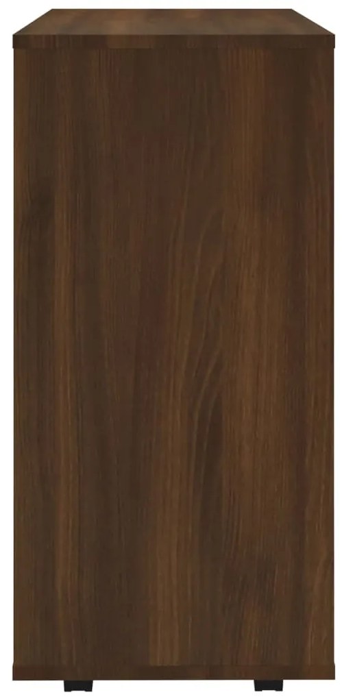 Móvel com rodas 60x35x75 cm derivados madeira carvalho castanho