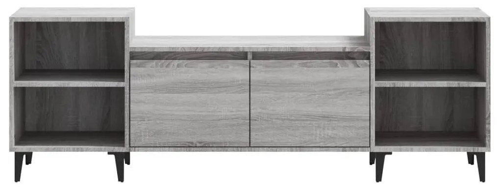 Móvel de TV 160x35x55 cm derivados de madeira cinzento sonoma
