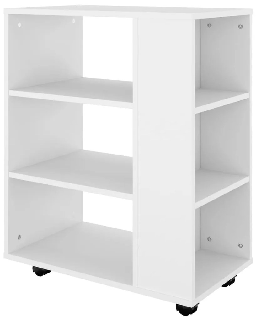 Móvel com rodas 60x35x75 cm derivados de madeira branco