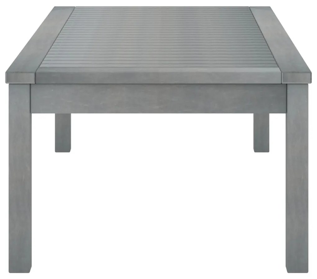 Mesa de centro 100x50x33 cm madeira de acácia maciça cinzento