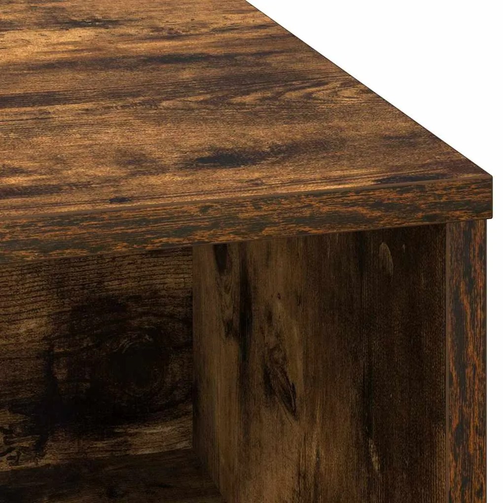 Buffet com LED Carvalho Fumado 71x34,5x75 cm Madeira de Ingeneria