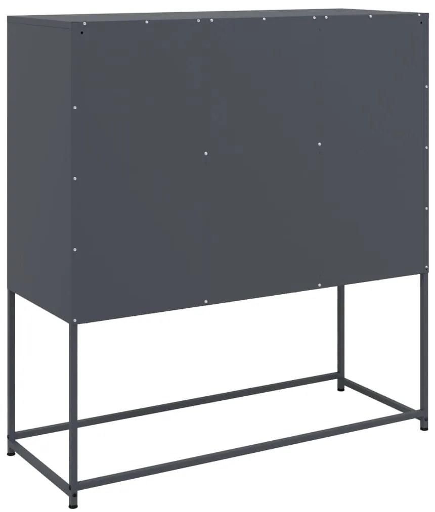Aparador 100,5x39x107 cm aço antracite