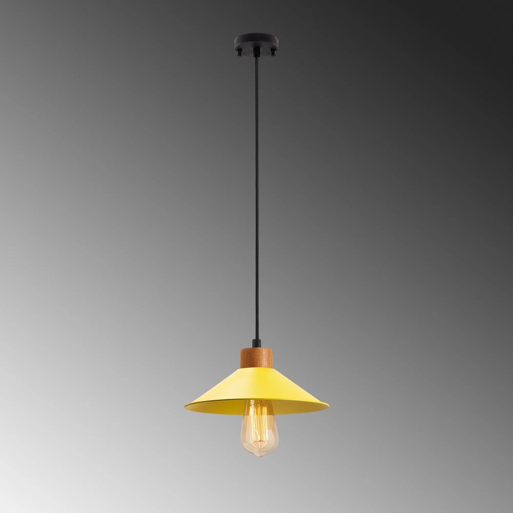 Candeeiro de Teto GMN-00003 – Amarelo – 103 x 24 cm