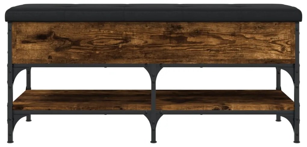 Banco sapateira 102x42x45 cm derivados madeira carvalho fumado