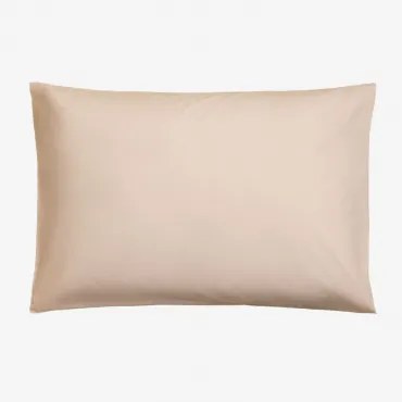Fronha Agassi De Algodão Percal 180 Fios Rosa Peónia Claro & 50 X 75 Cm - Sklum