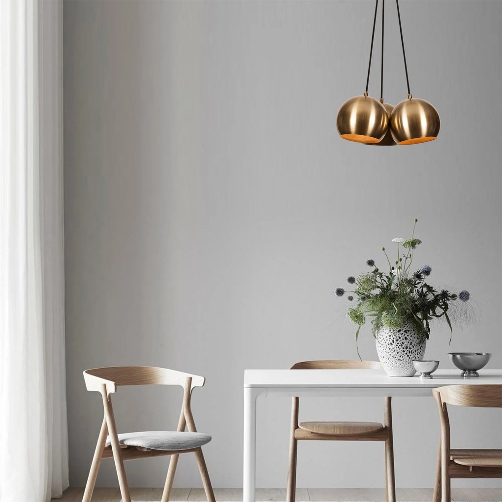 Candeeiro Chandelier Sivani – Vintage – Diâmetro 40 cm, Altura 113 cm