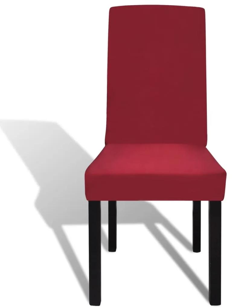 Capa extensível para cadeiras, 4 pcs, bordô