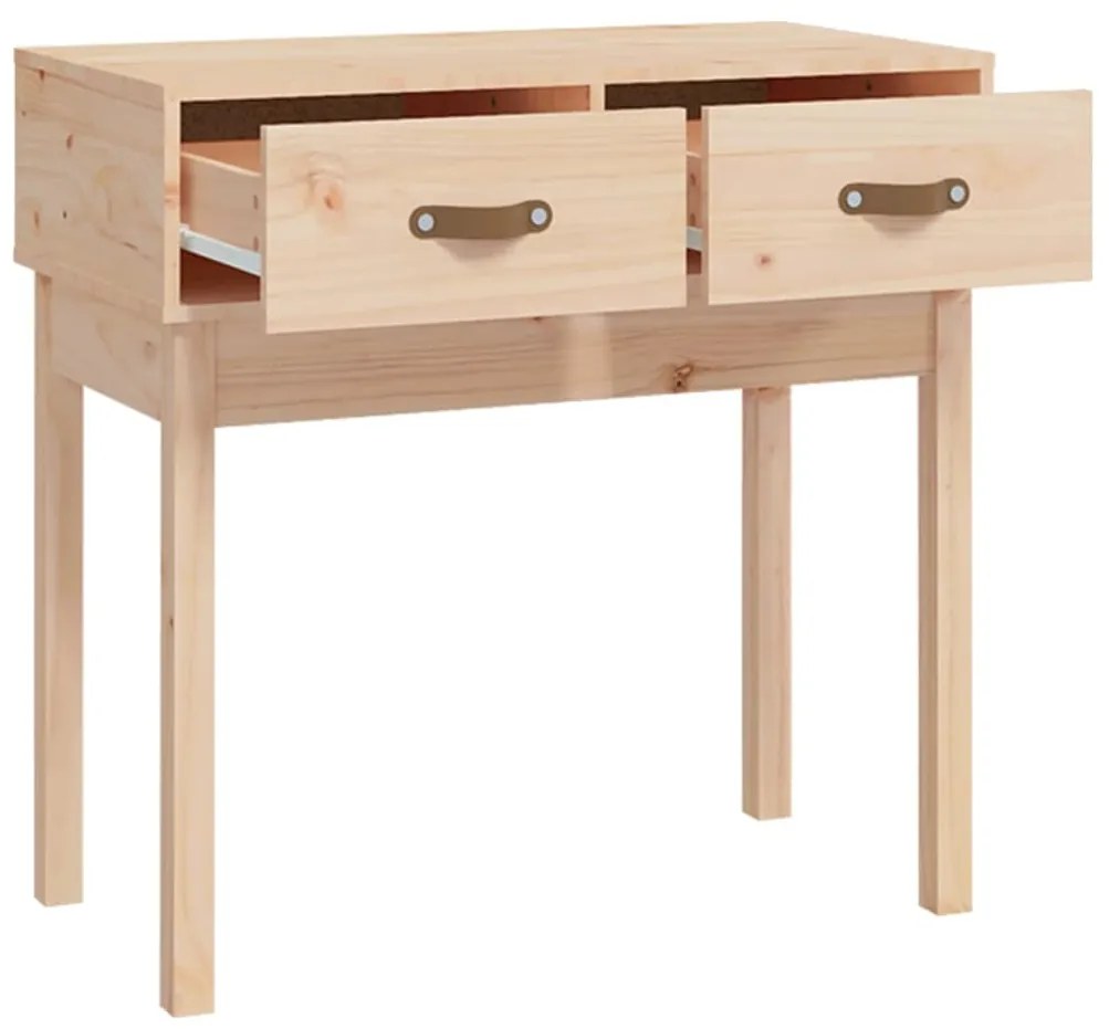 Mesa consola 76,5x40x75 cm madeira de pinho maciço