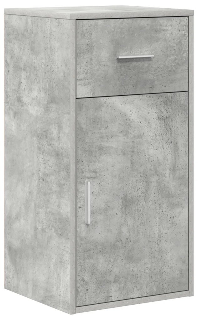 Mesa de Canto Cinza Concreto 102x88x75 cm Madeira Engenheirada