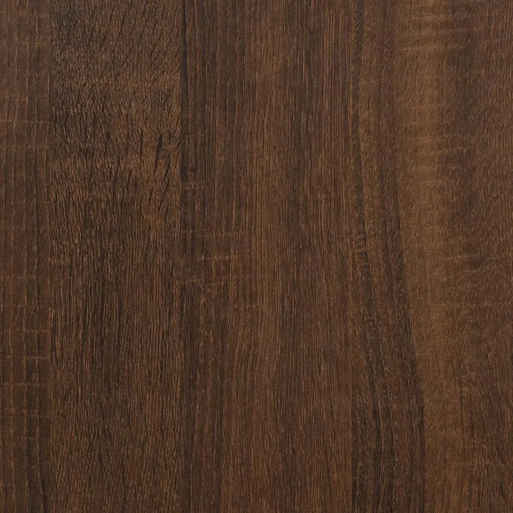 Mesa de apoio 40x30x60cm derivados de madeira carvalho castanho