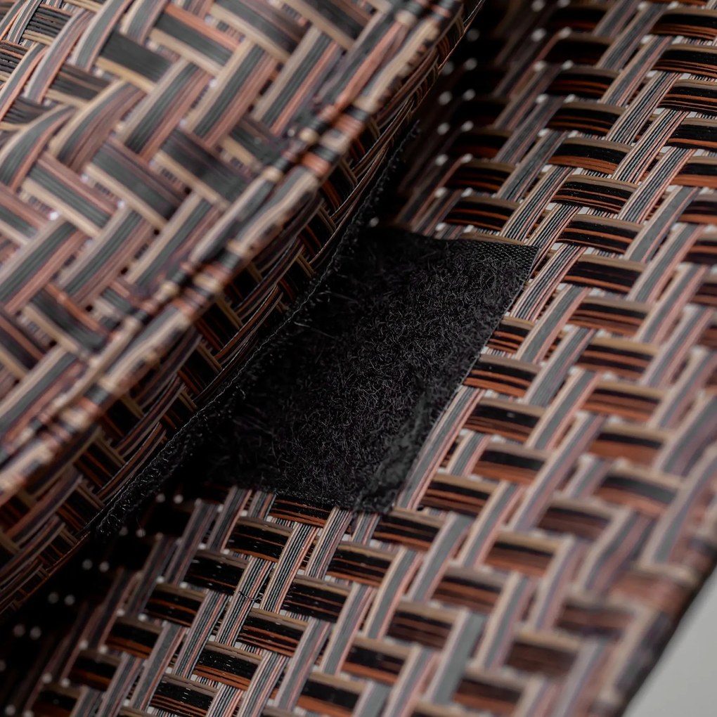 Espreguiçadeira de Exterior com Apoio para os Braços e Efeito de Vime