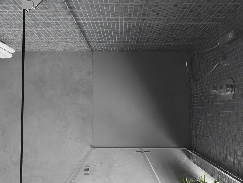 Mexen Bert base de duche quadrada SMC 90 x 90 cm, cinza - 4K619090