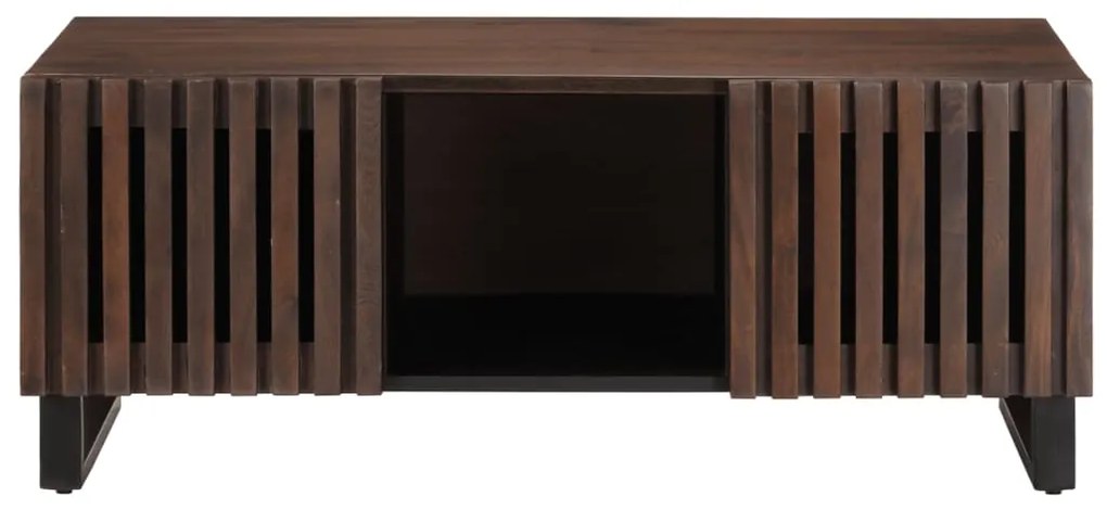 Mesa de centro 100x55x40cm madeira de mangueira maciça castanho