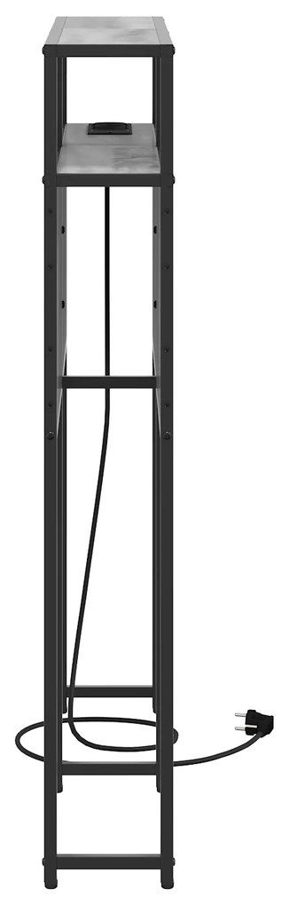 Cabeceira de armazenamento Sonoma cinzento 75 cm