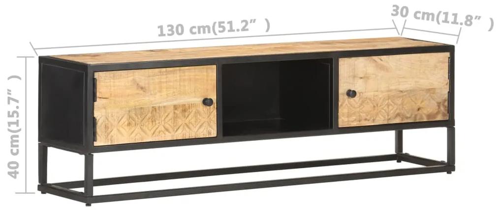 Móvel de TV c/ porta esculpida 130x30x40 cm mangueira áspera