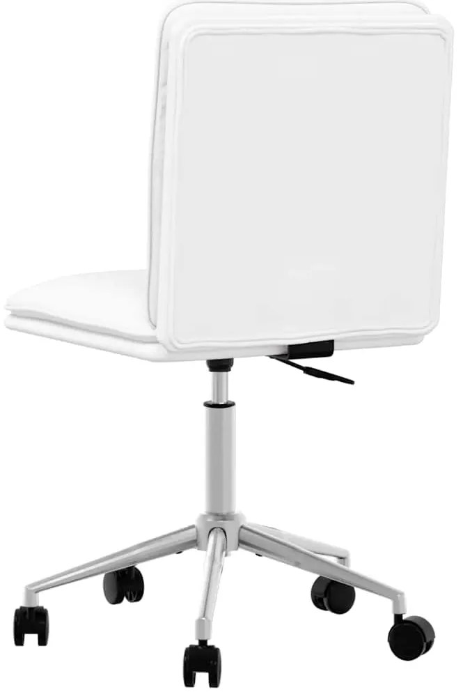 Cadeiras de jantar 4 pcs couro artificial branco