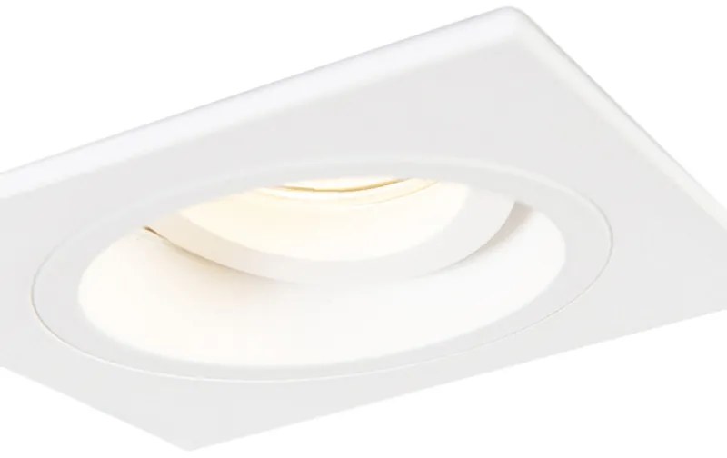 LED Foco embutido inteligente branco quadrado com Wi-Fi GU10 - Chuck Moderno