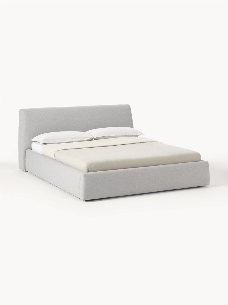 Cama estofada com arrumação Cloud