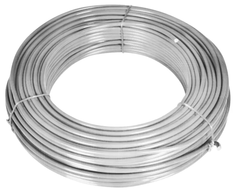 Cerca de arame com postes 15x1,25 m aço galvanizado prateado