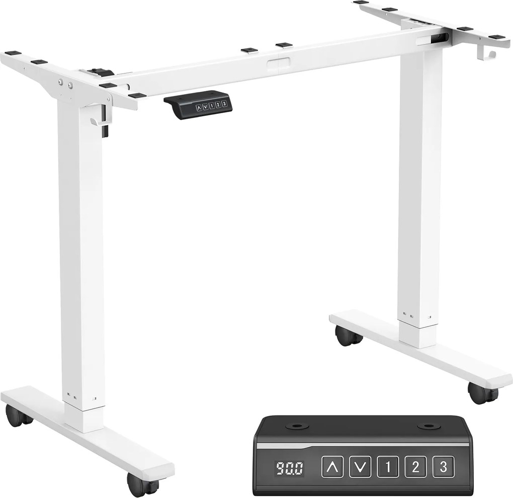 Estrutura, pernas secretária elétrica sem tampo 59,6 x (90-140) x (72-120) cm Branco 