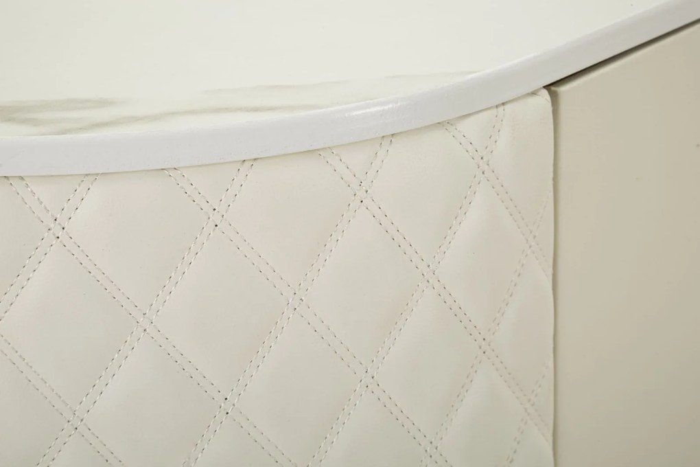 ARMARIO SHARON 120X40X85 CM BRANCO E DOURADO
