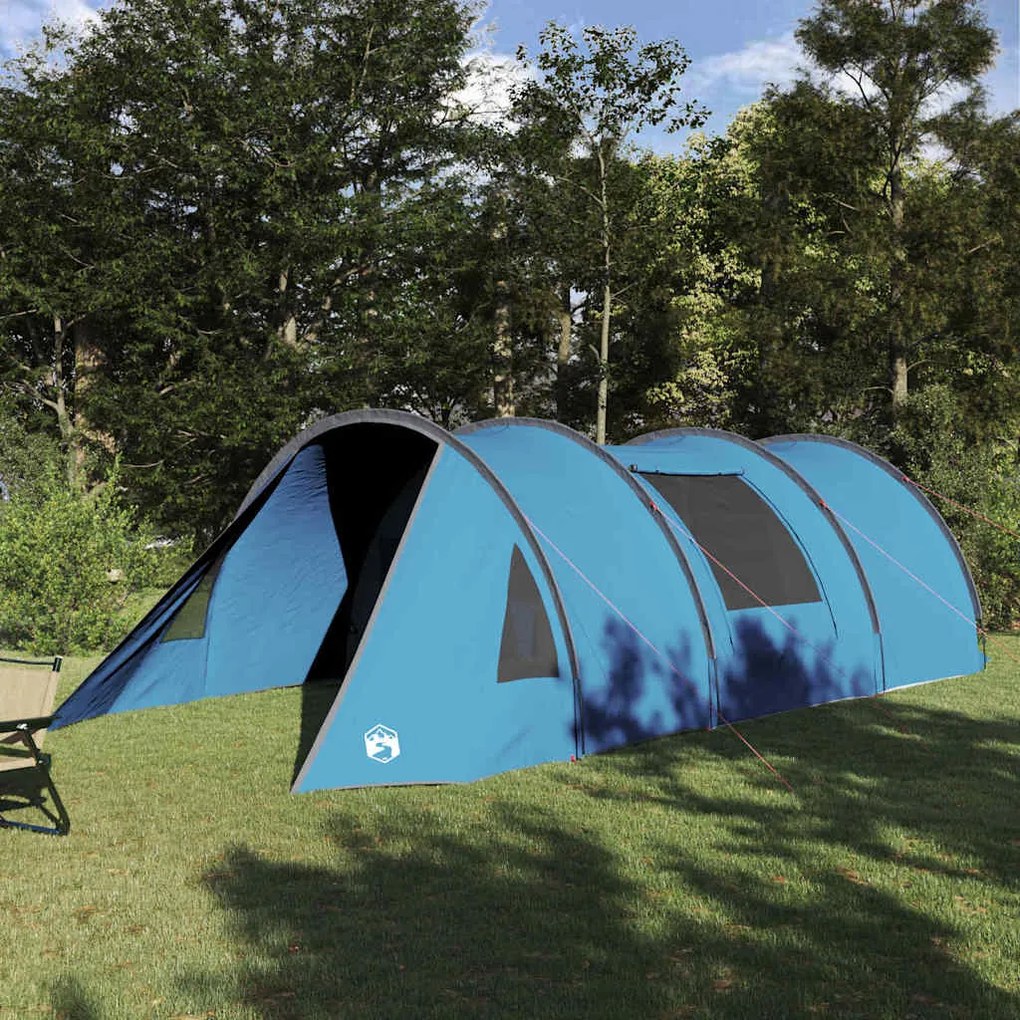 vidaXL Tenda túnel com telhado Azul e Cinza 778 x 356 x 210 cm