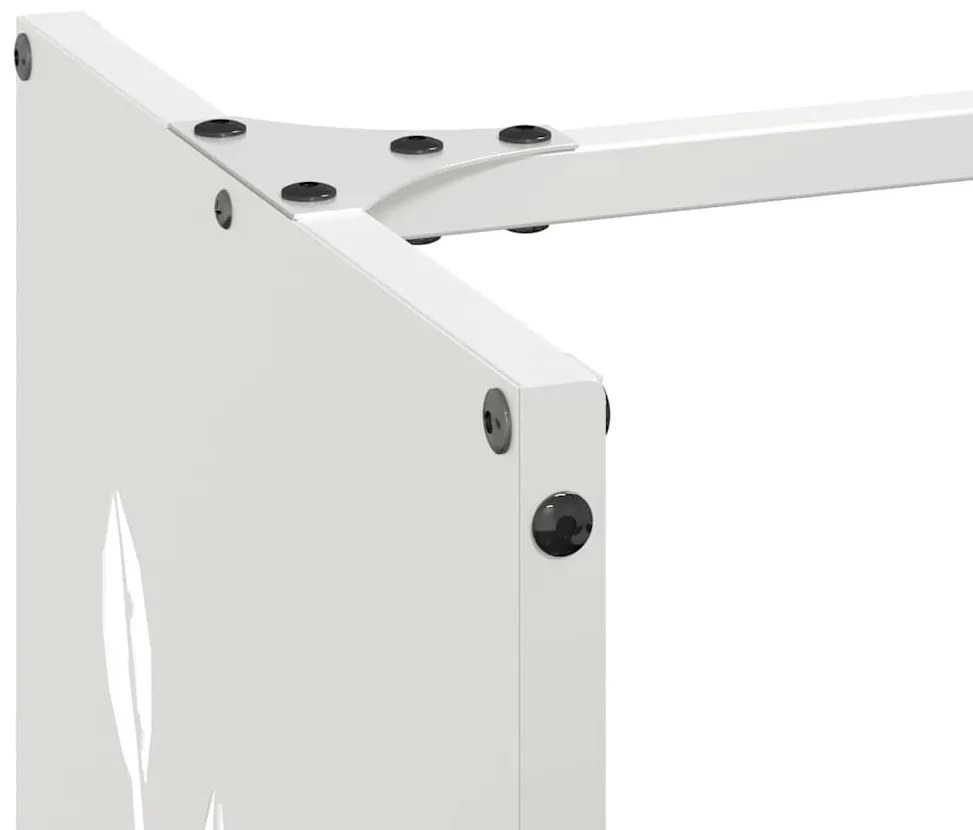 Suporte para lenha 40x30x80 cm aço laminado a frio branco