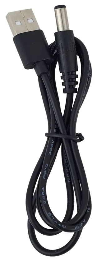 Tubo de Bolhas Preto 30cm incl. LED RGB - Dweller Moderno