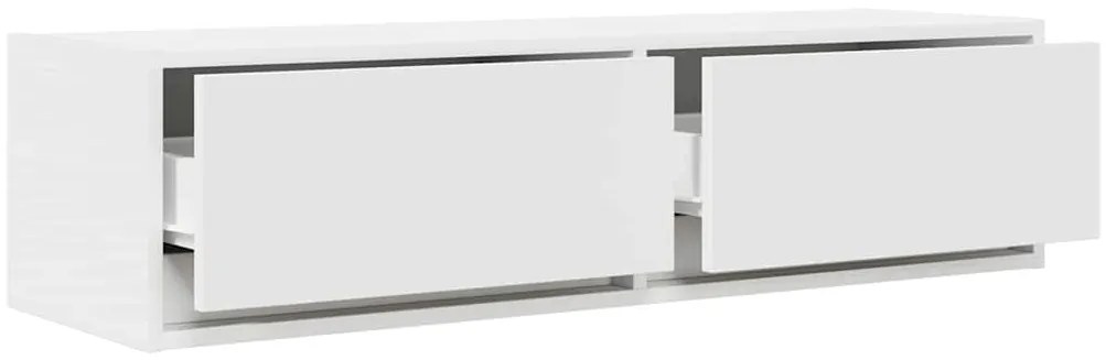 Armário de TV vidaXL Branco 100x31x25,5 cm Madeira de Engenharia