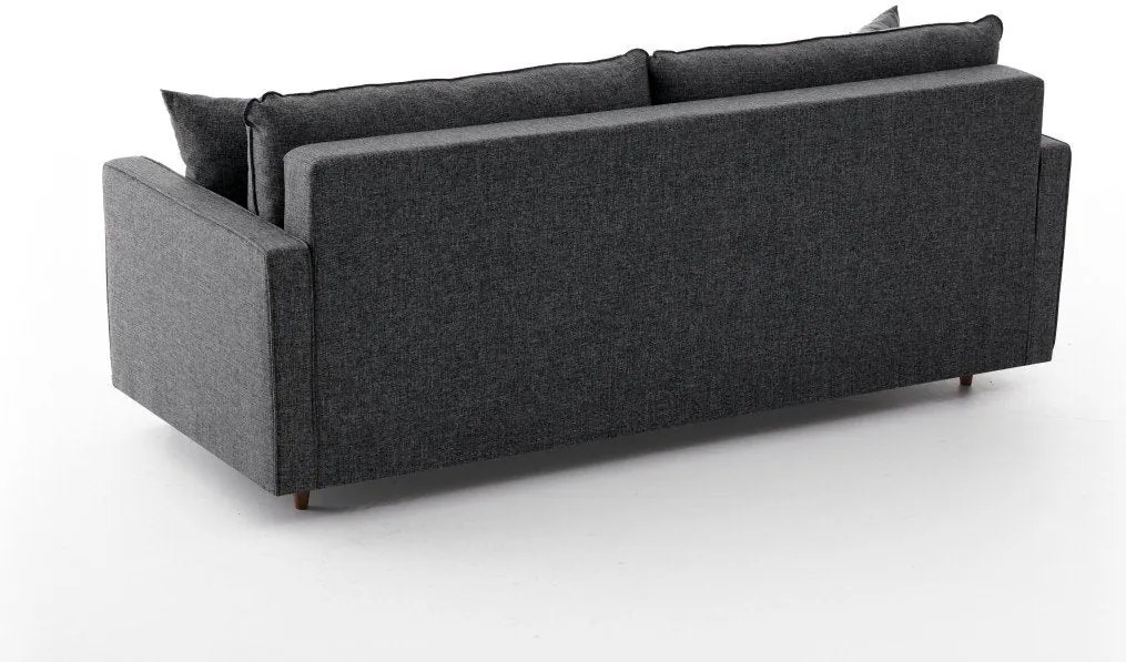 Sofá de 3 Lugares Eva – Antracite – 210x82x90 cm