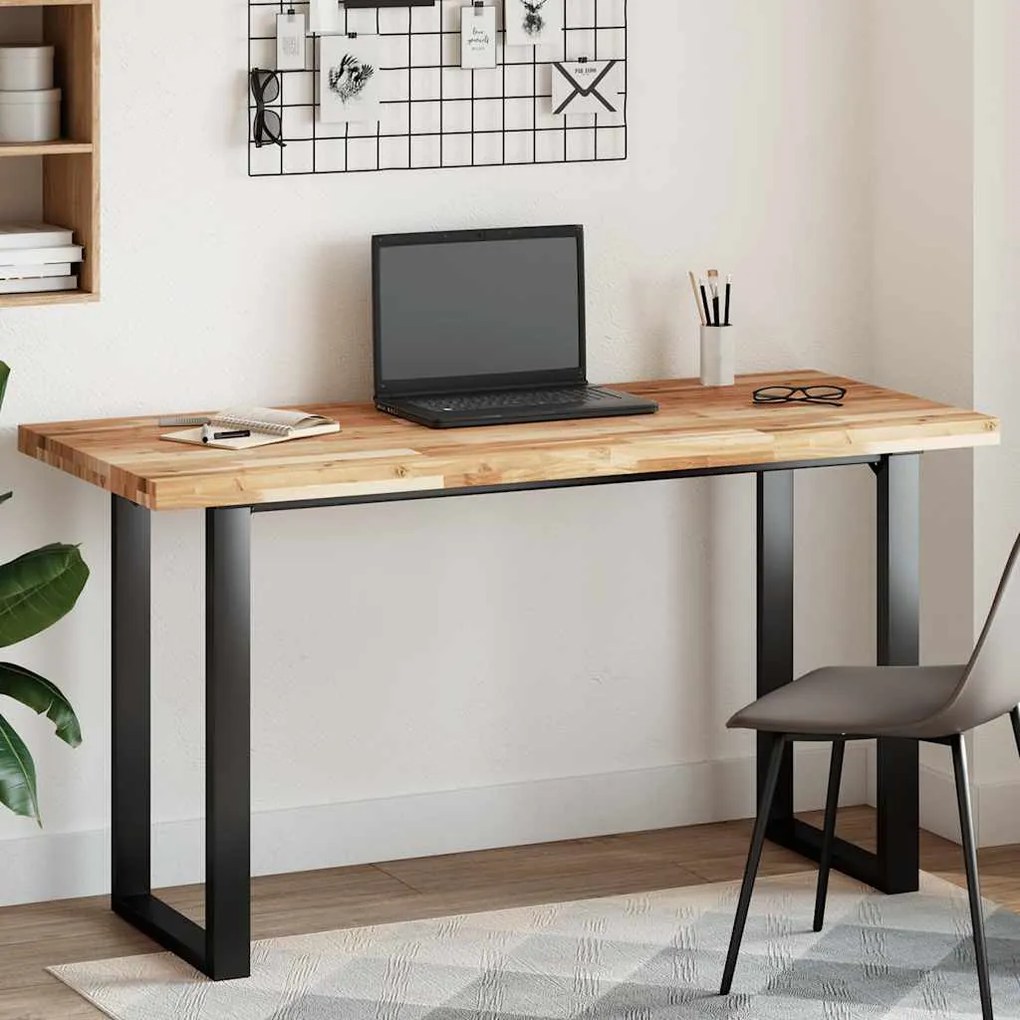 vidaXL Tampo de mesa retangular 120x60x4 cm madeira de acácia maciça