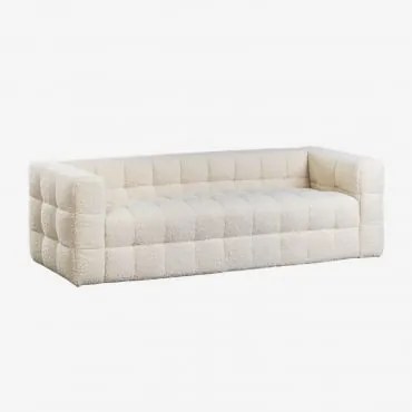 Sofá Em Bouclé Harriet 3 Lugares - Sklum