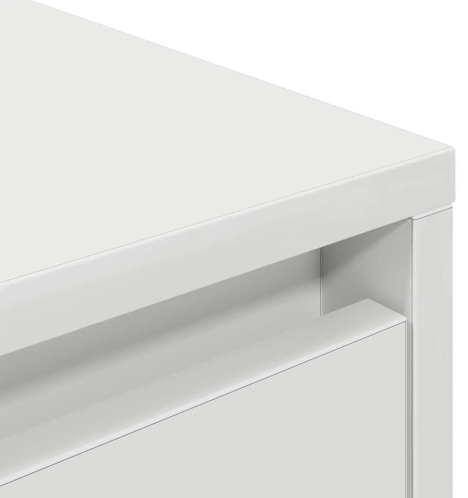 Móvel de TV com luzes LED 193,5x41x50 cm branco