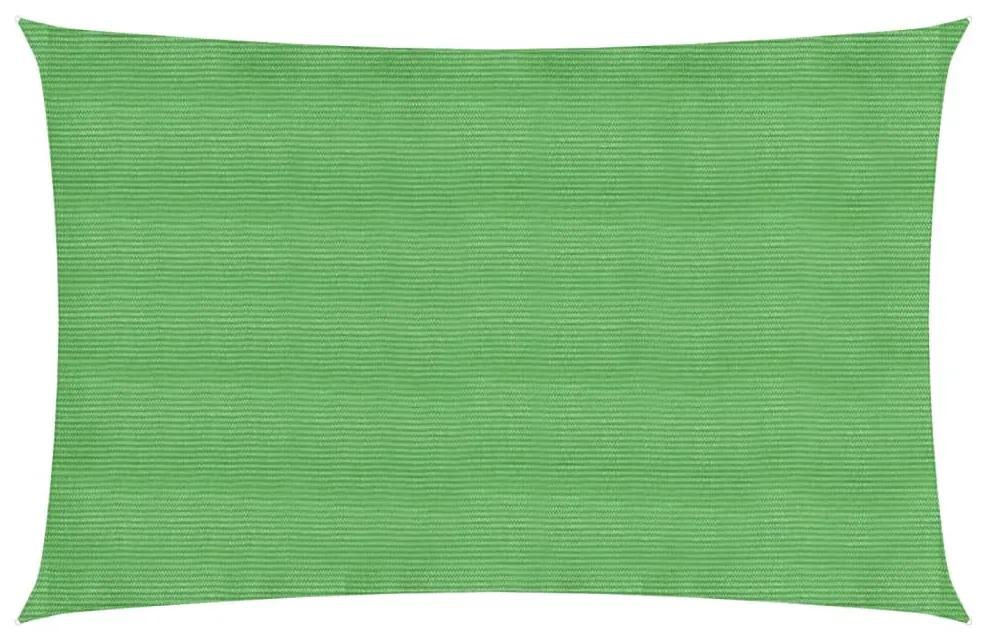 Para-sol estilo vela 160 g/m² 2x4,5 m PEAD verde-claro